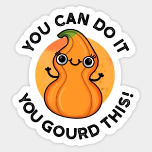 You Can Do It You Gourd This Cute Veggie Pun Sticker